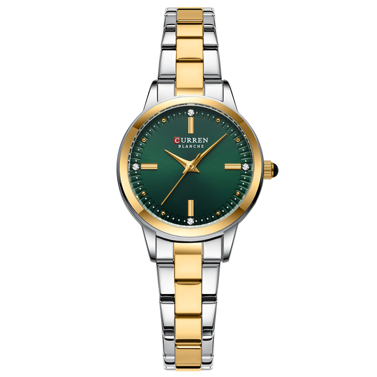 CURREN 9094 BICOLOR FONDO VERDE DAMA