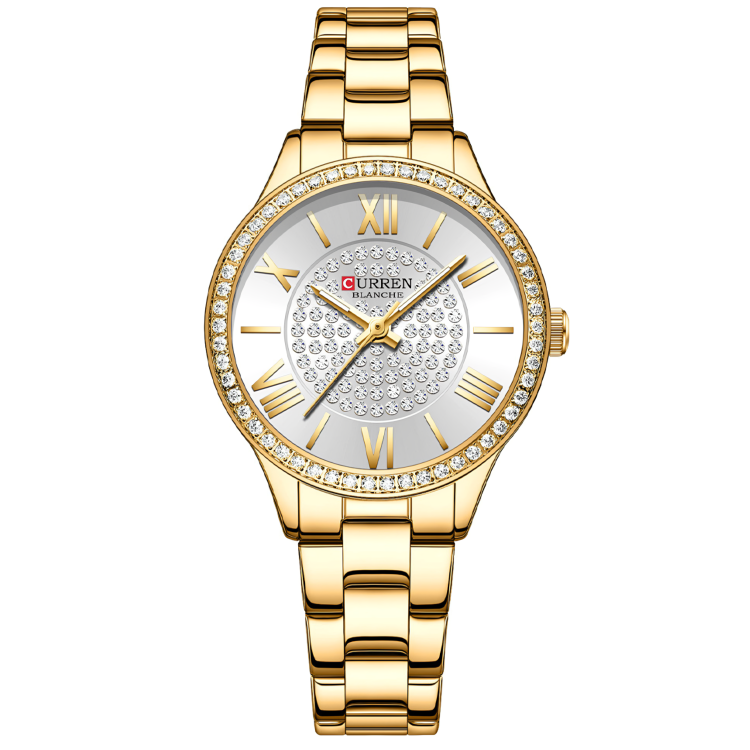 CURREN 9084 DORADO PLATEADO DAMA