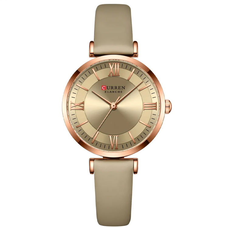 CURREN 9079 BEIGE EN CUERO DAMA