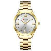 CURREN 9007 DORADO FONDO BLANCO DAMA