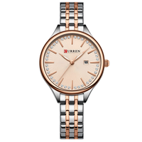CURREN 9099 PLATA BEIGE DAMA