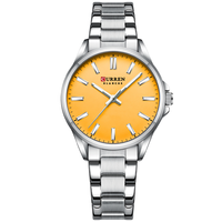 CURREN 9090 PLATEADO AMARILLO DAMA
