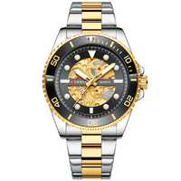 CURREN 8412 PLATA NEGRO