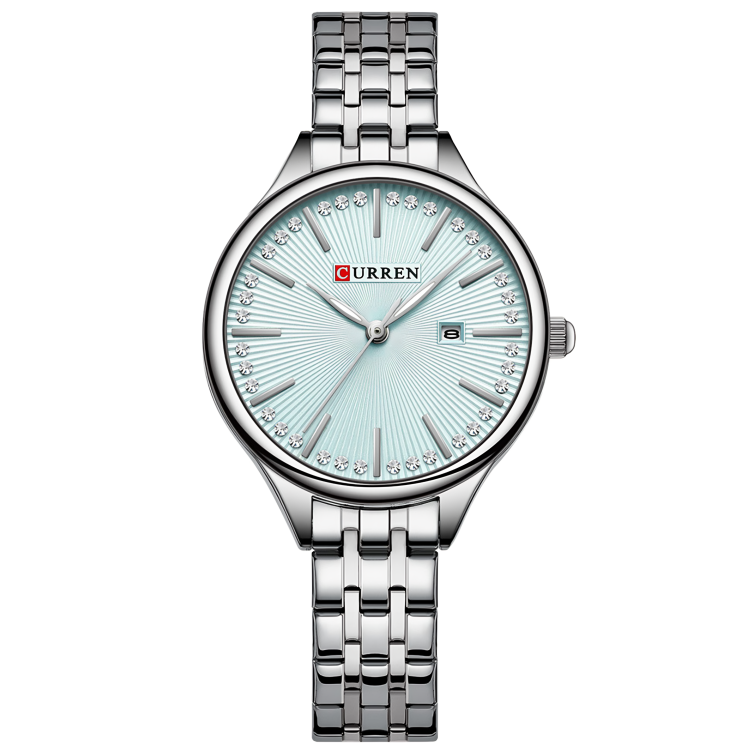 CURREN 9099 PLATA CELESTE DAMA