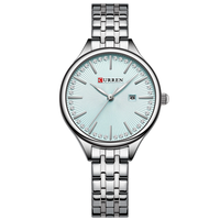 CURREN 9099 PLATA CELESTE DAMA