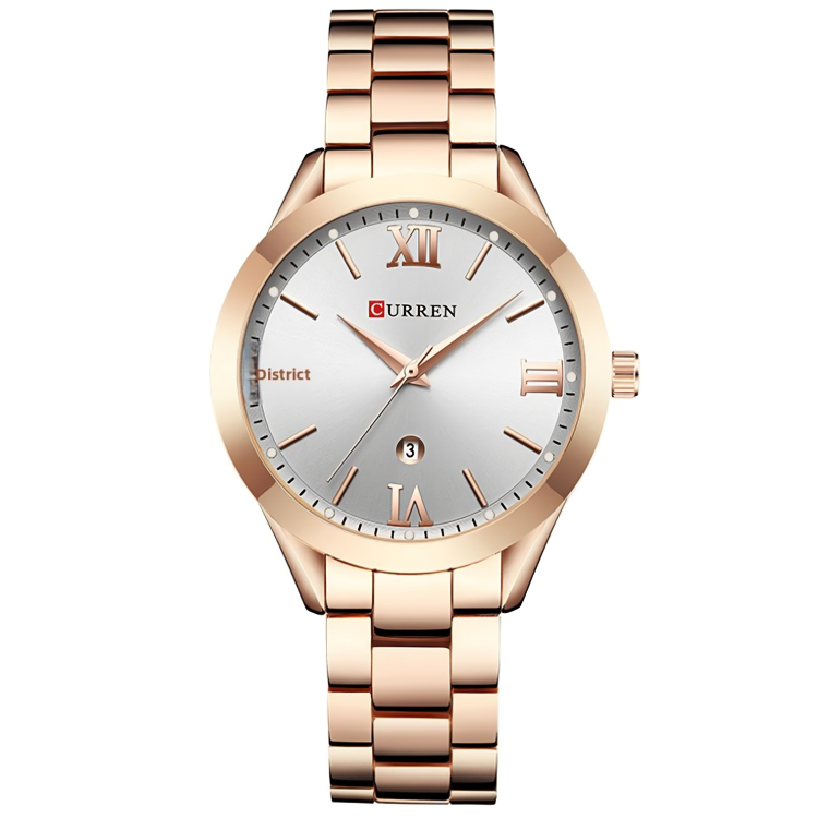 CURREN 9007 ORO FONDO BLANCO DAMA