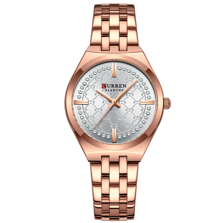 CURREN 9096 ORO PLATEADO DAMA
