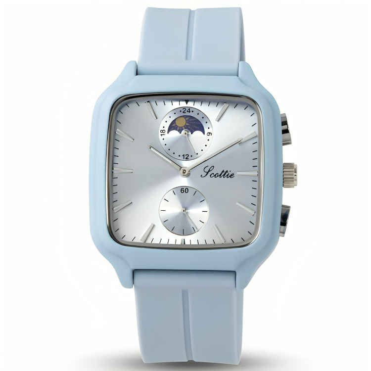 Reloj Scottie Fase Lunar Azul Claro Dama