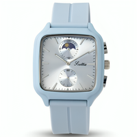 Reloj Scottie Fase Lunar Azul Claro Dama