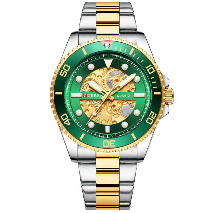 CURREN 8412 PLATA VERDE