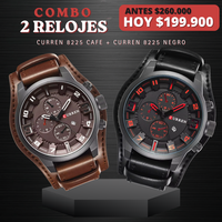 COMBO CURREN 8225 CAFE + CURREN 8225 NEGRO