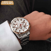 CURREN 8363 PLATA/BLANCO