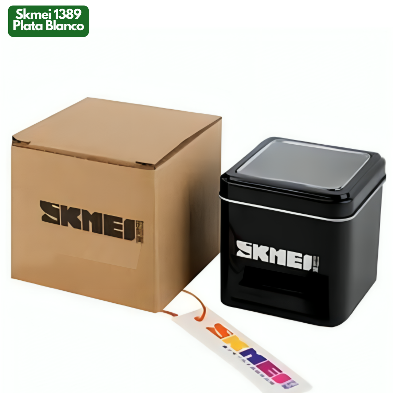 SKMEI 1389 PLATA BLANCO