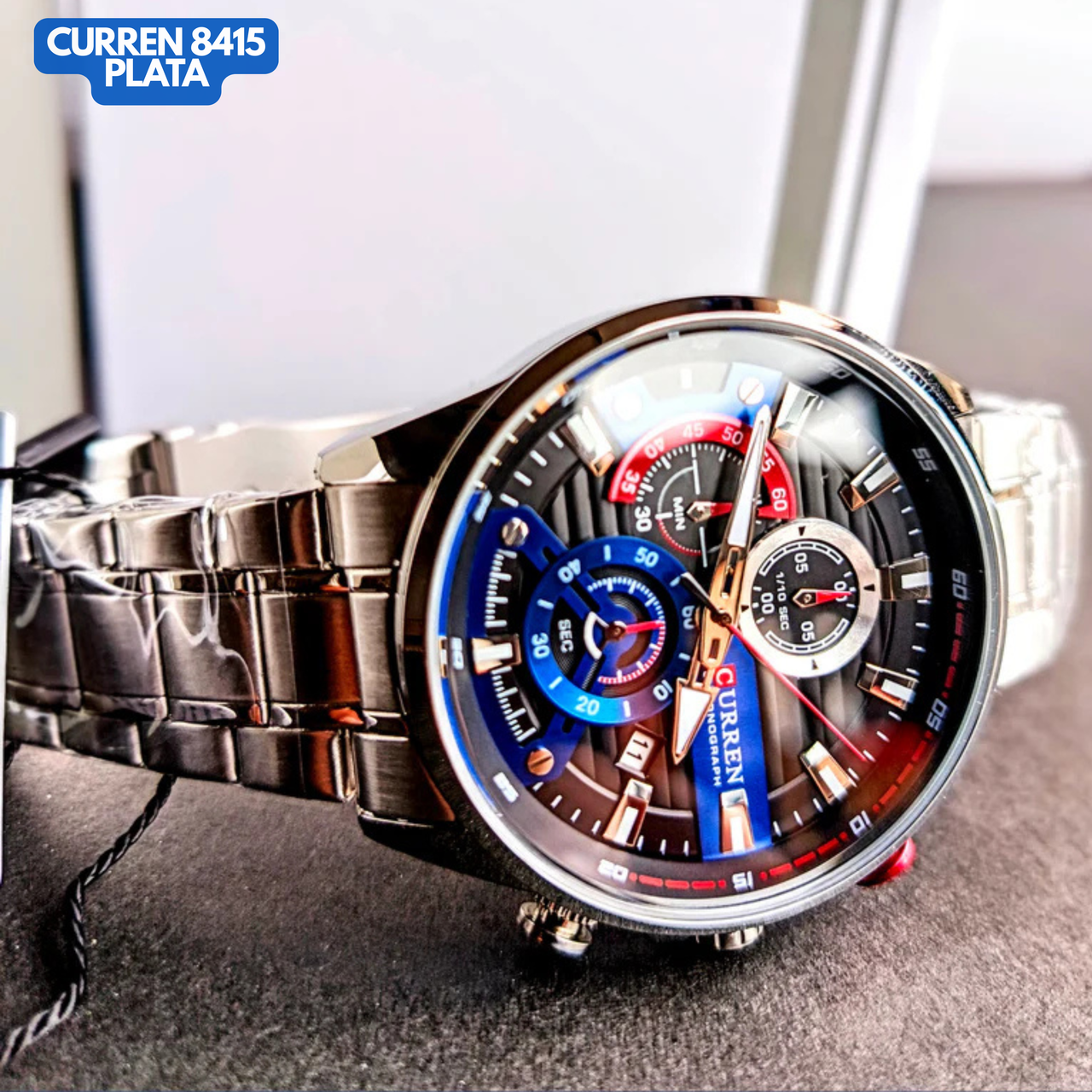 CURREN 8415 PLATEADO