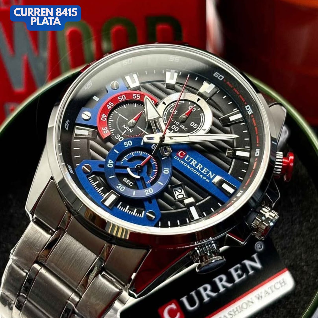 CURREN 8415 PLATEADO