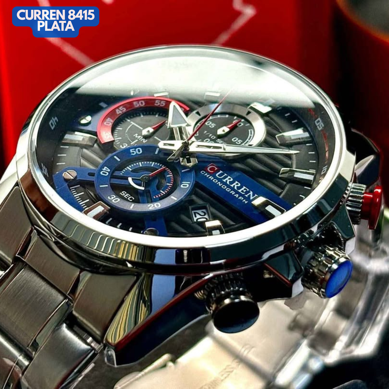 CURREN 8415 PLATEADO