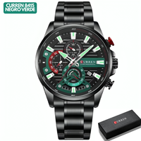 CURREN 8415 NEGRO/VERDE