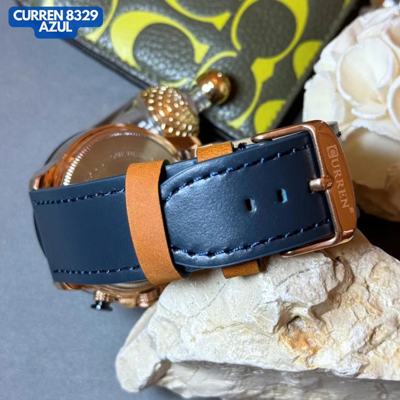 CURREN 8329 EN CUERO AZUL