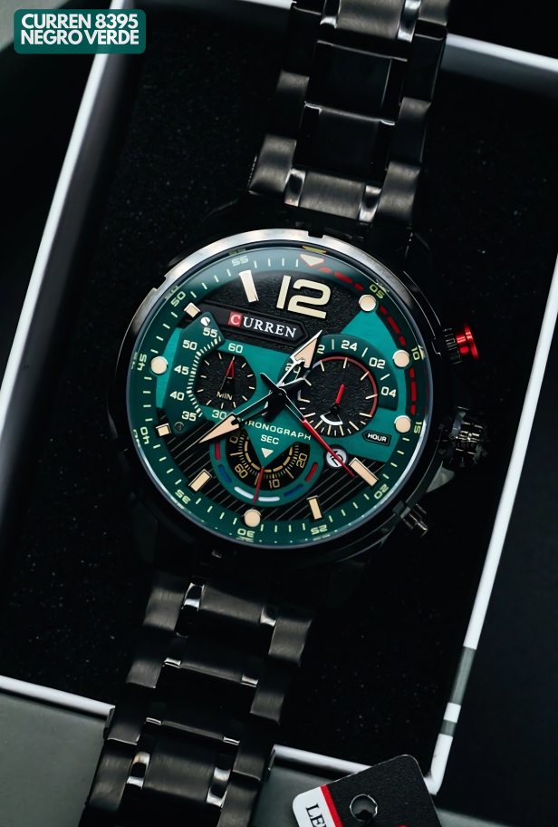 CURREN 8395 NEGRO/VERDE