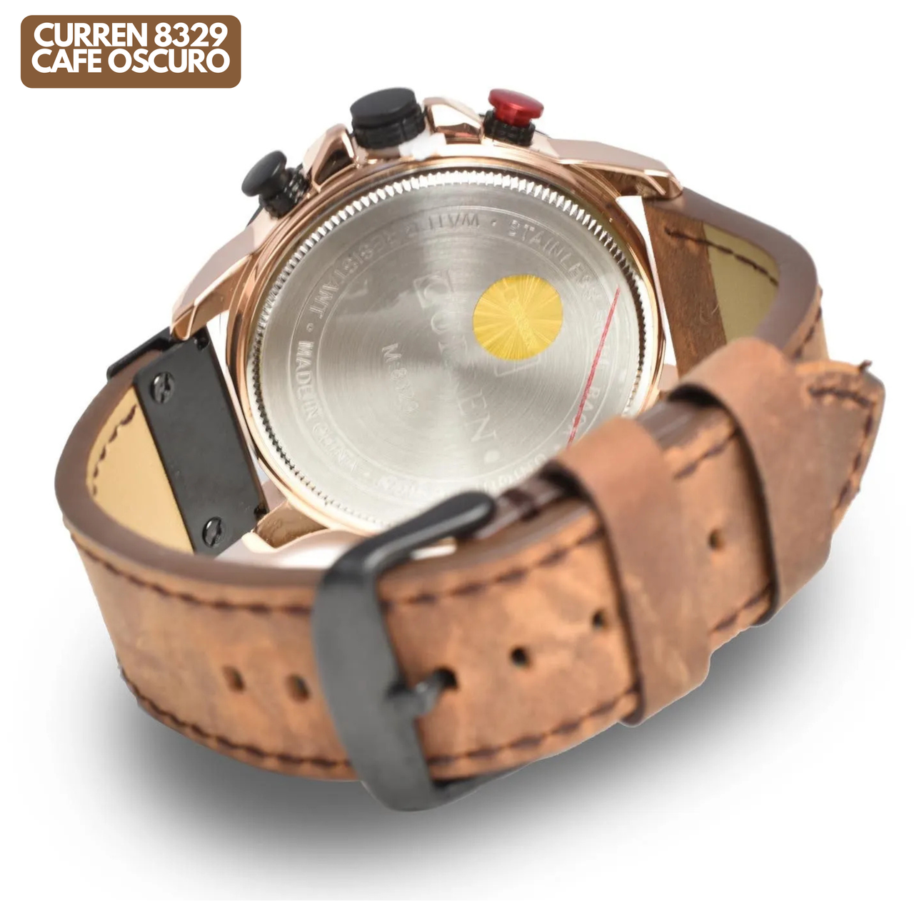 CURREN 8329 EN CUERO CAFE OSCURO