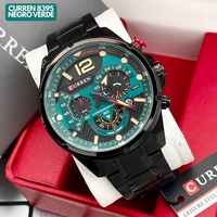 CURREN 8395 NEGRO/VERDE