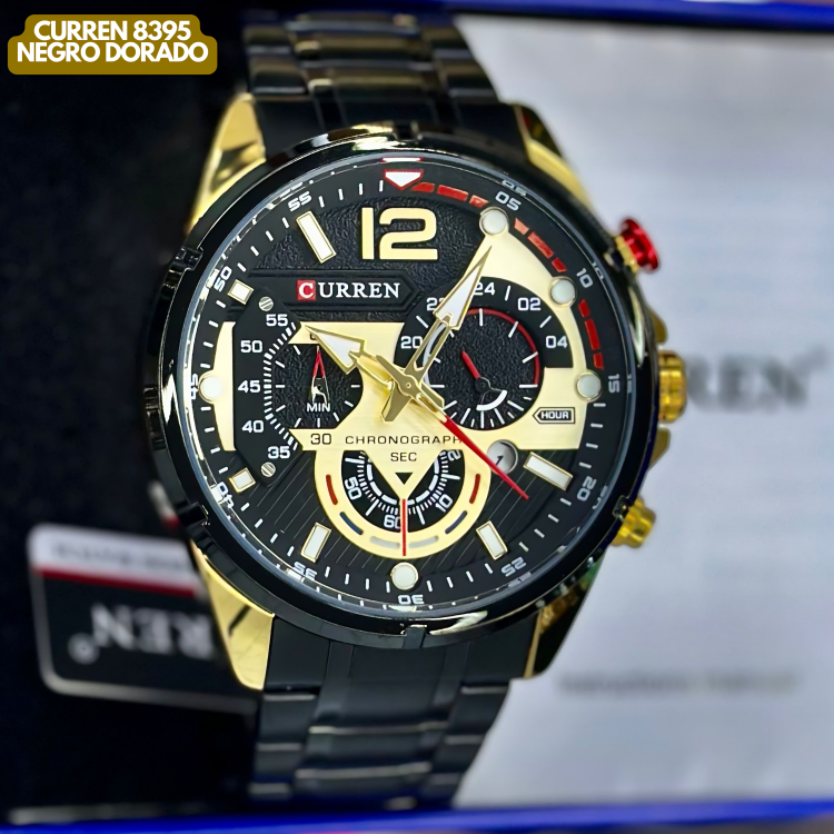 CURREN 8395 NEGRO DORADO