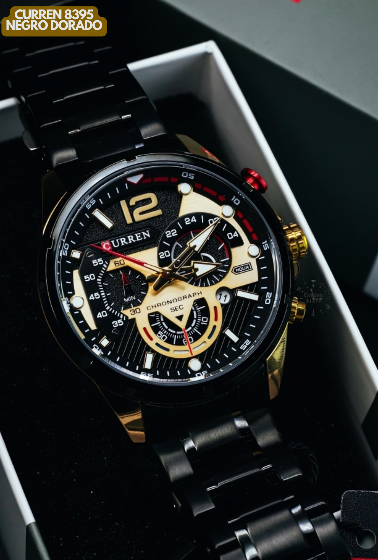 CURREN 8395 NEGRO DORADO