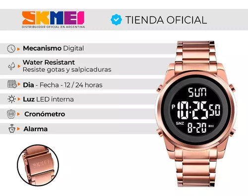 SKMEI 1611 DAMA ORO ROSA