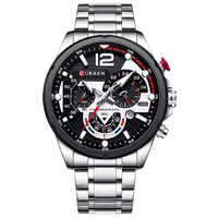 CURREN 8395 PLATEADO