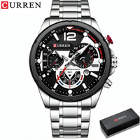Thumbnail for COMBO CURREN 8395 PLATA + SKMEI 1251 NEGRO