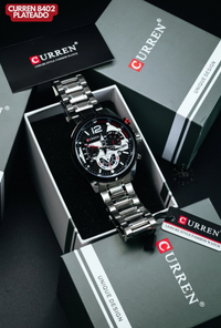 CURREN 8395 PLATEADO