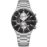 CURREN 8481 PLATA NEGRO