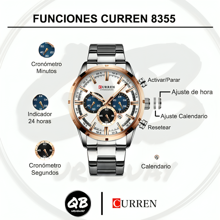 CURREN 8355 PLATA BRONCE