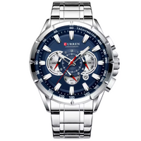 Curren 8363 Plata Azul