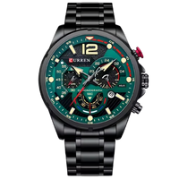 CURREN 8395 NEGRO/VERDE