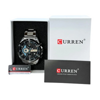 Thumbnail for COMBO CURREN 8402 PLATA + SKMEI 8382 NEGRO