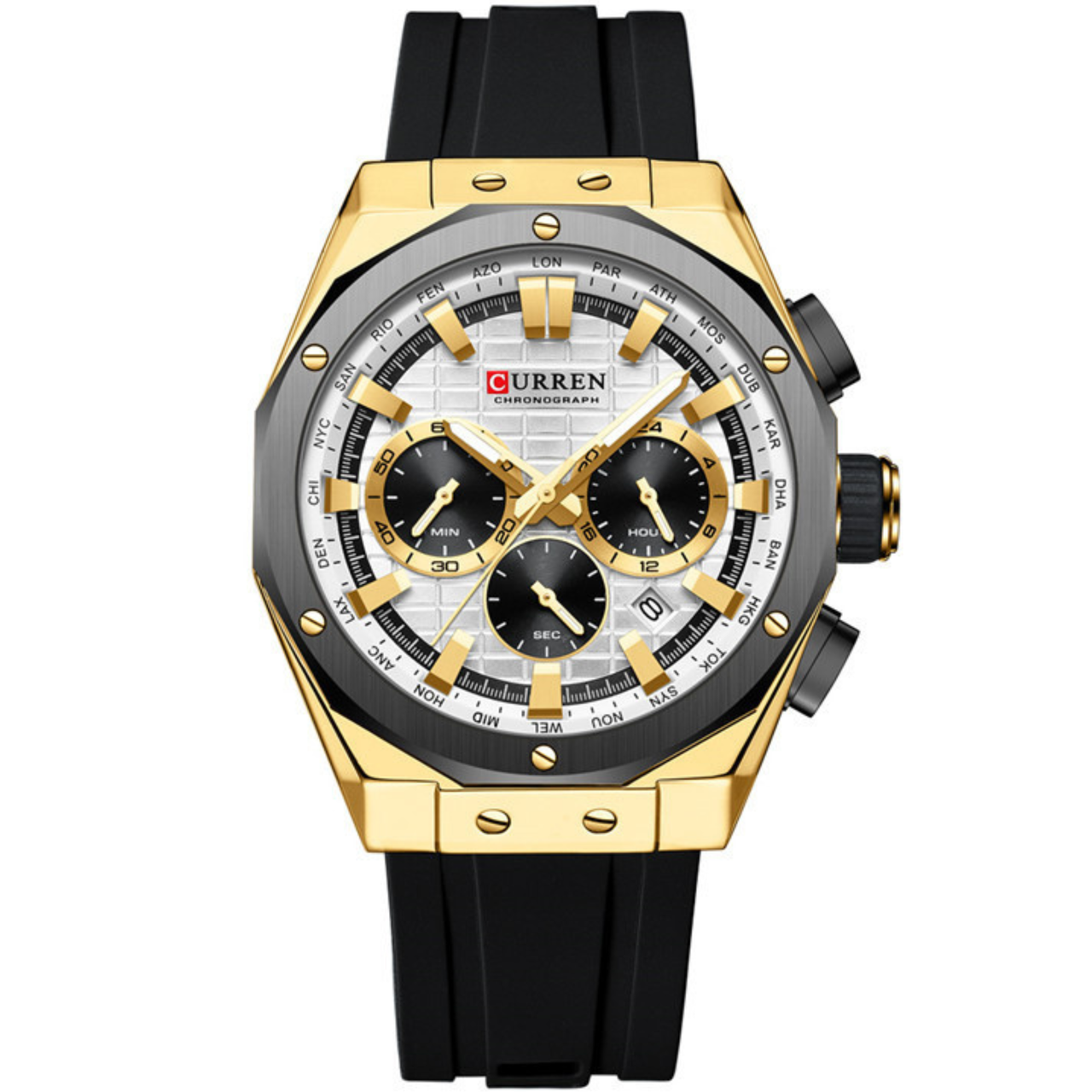 CURREN 8464 NEGRO DORADO