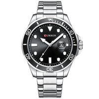 CURREN 8388 PLATA NEGRO