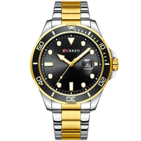 CURREN 8388 PLATA DORADO NEGRO
