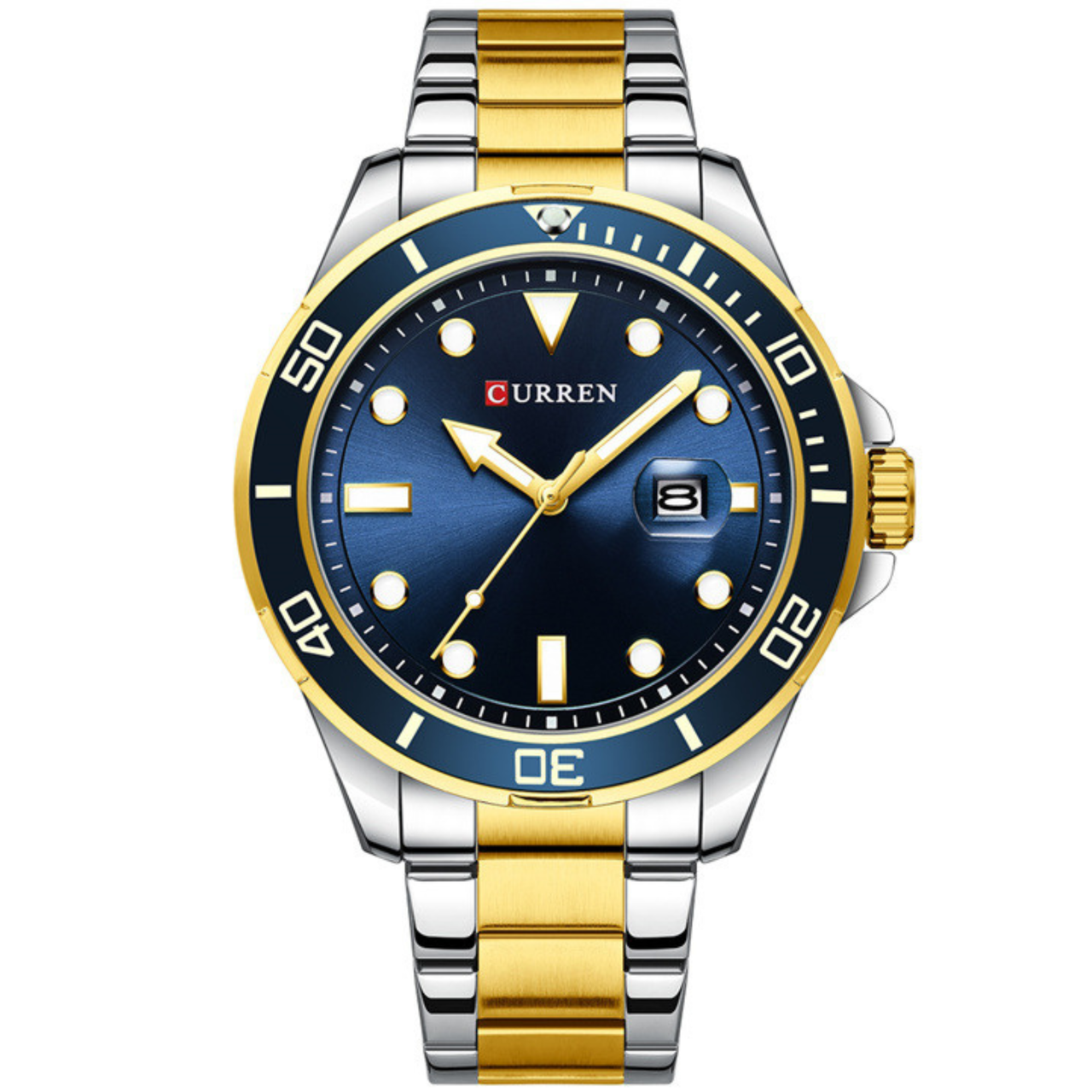CURREN 8388 PLATA DORADO AZUL
