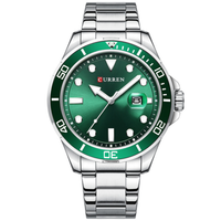 CURREN 8388 PLATA VERDE