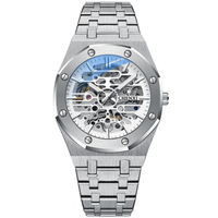CHENXI 8848 AUTOMATICO A CORAZON ABIERTO PLATA BLANCO