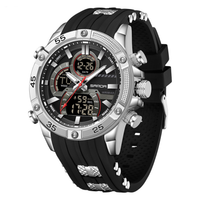 Sanda 6162 Negro Plateado