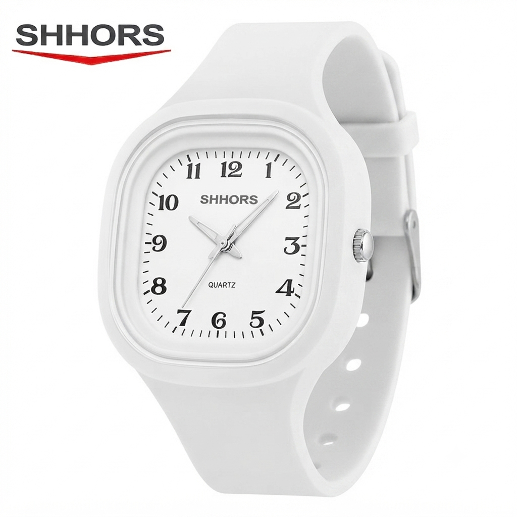 Reloj Shhors rosado Dama Blanco
