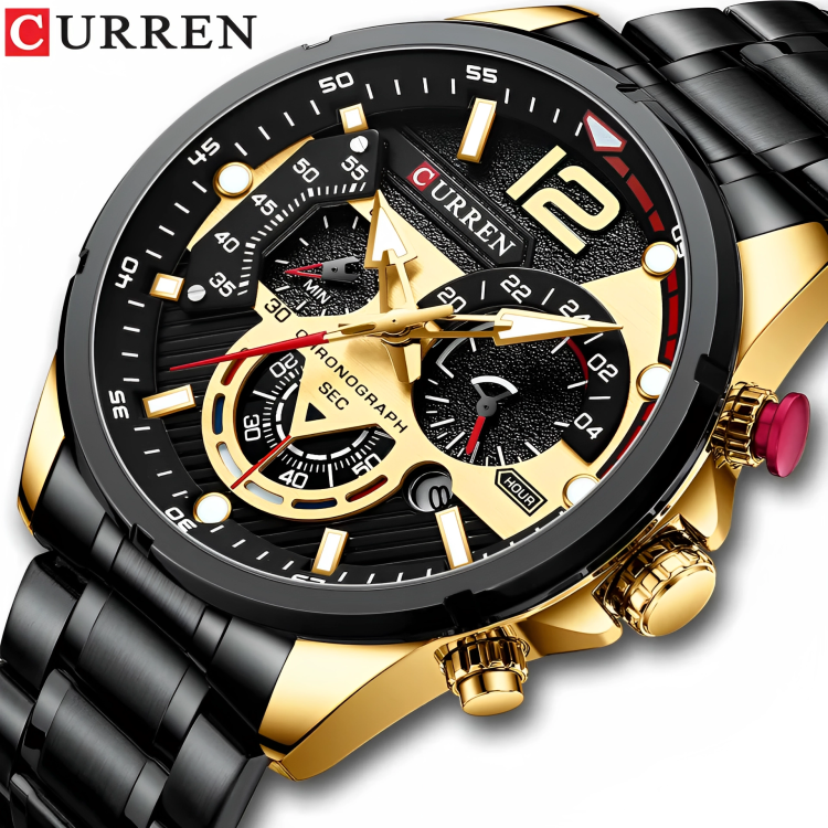 CURREN 8395 NEGRO/DORADO