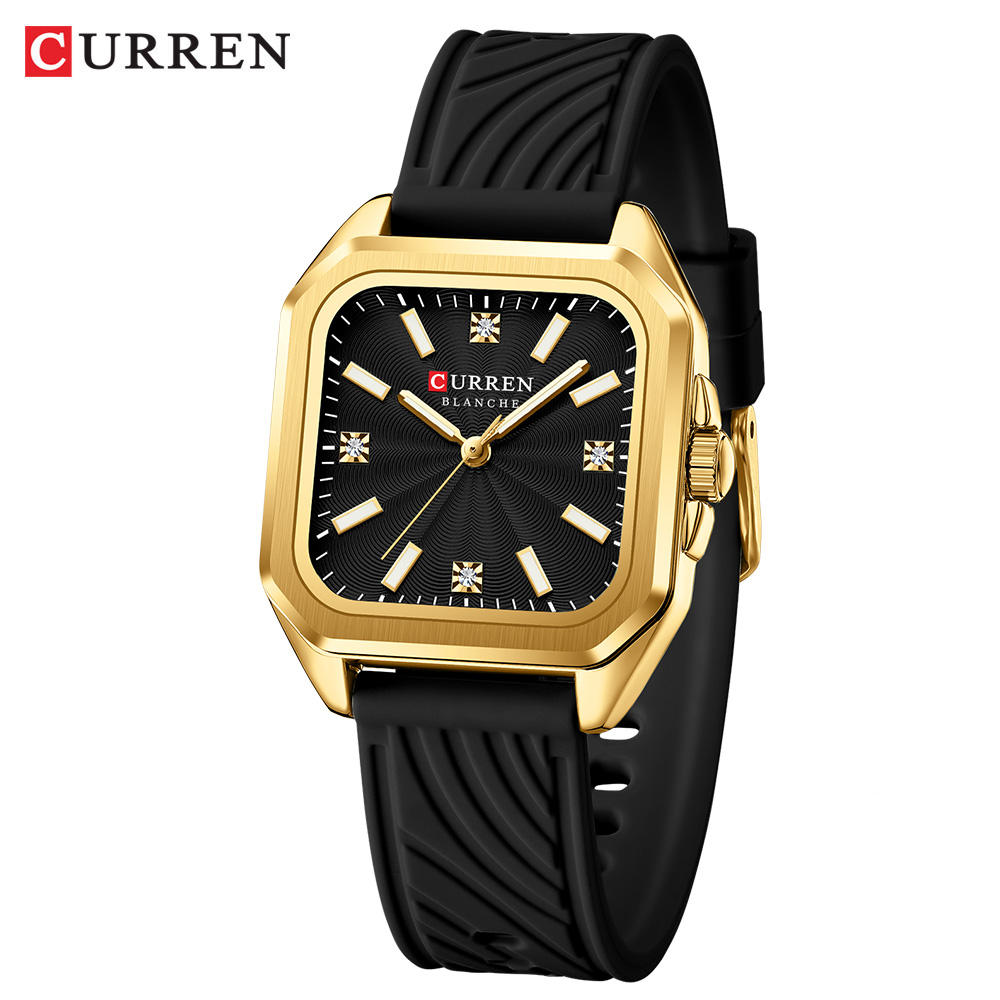CURREN 9113 SILICONA NEGRO DAMA