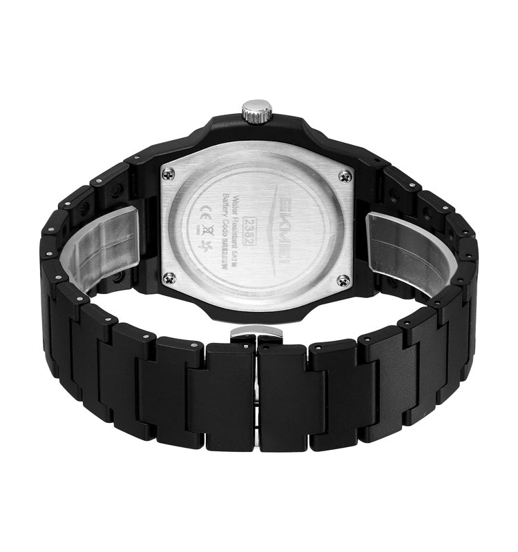 COMBO CURREN 8402 PLATA + SKMEI 8382 NEGRO