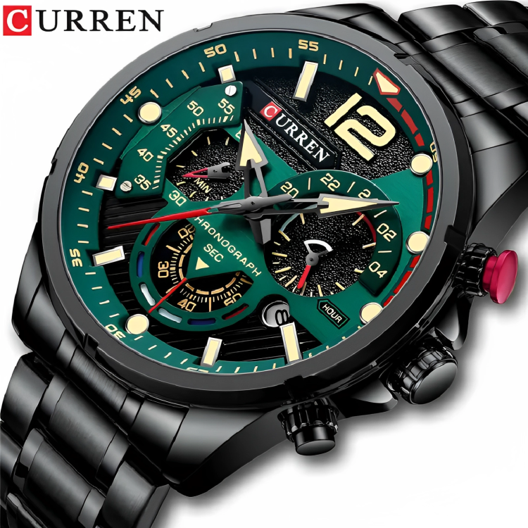 CURREN 8395 NEGRO/VERDE