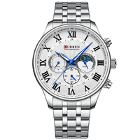 CURREN 8427 PLATA BLANCO
