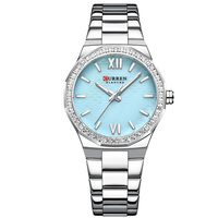 CURREN 9103 PLATEADO CELESTE DAMA